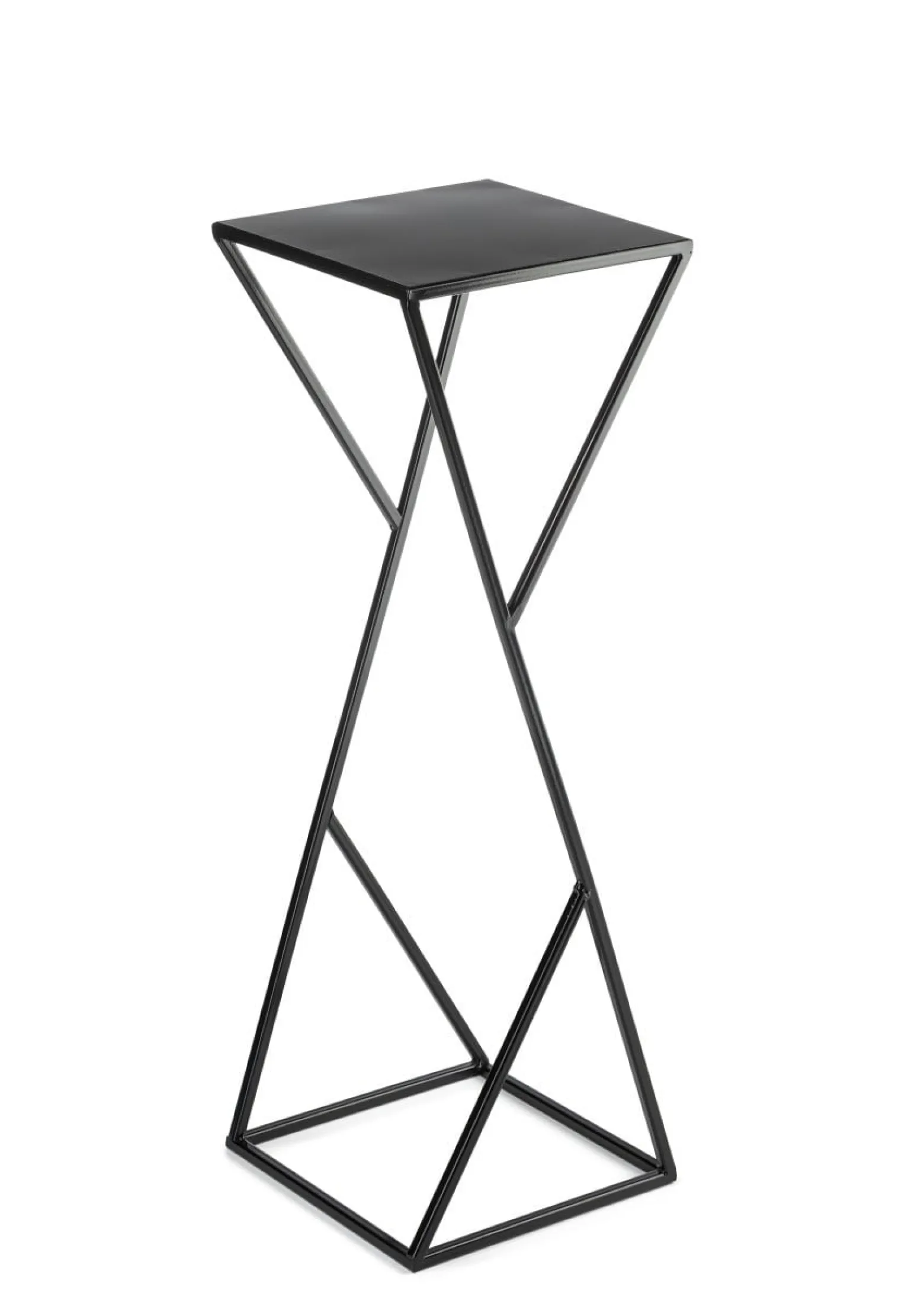 Kwietnik nowoczesny LOFT czarny 70 cm metalowy
