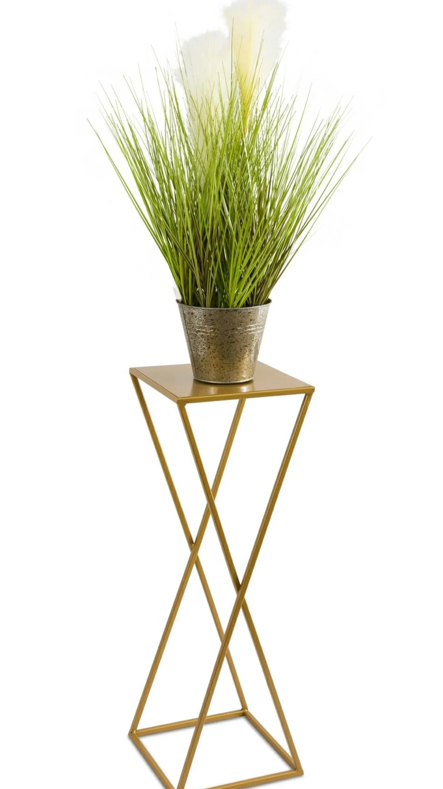 Kwietnik nowoczesny na rośliny 70 cm złoty LOFT