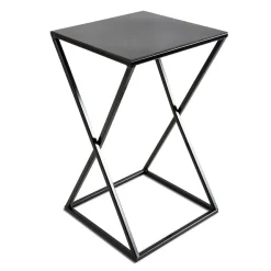 Kwietnik nowoczesny stojący 40 cm czarny