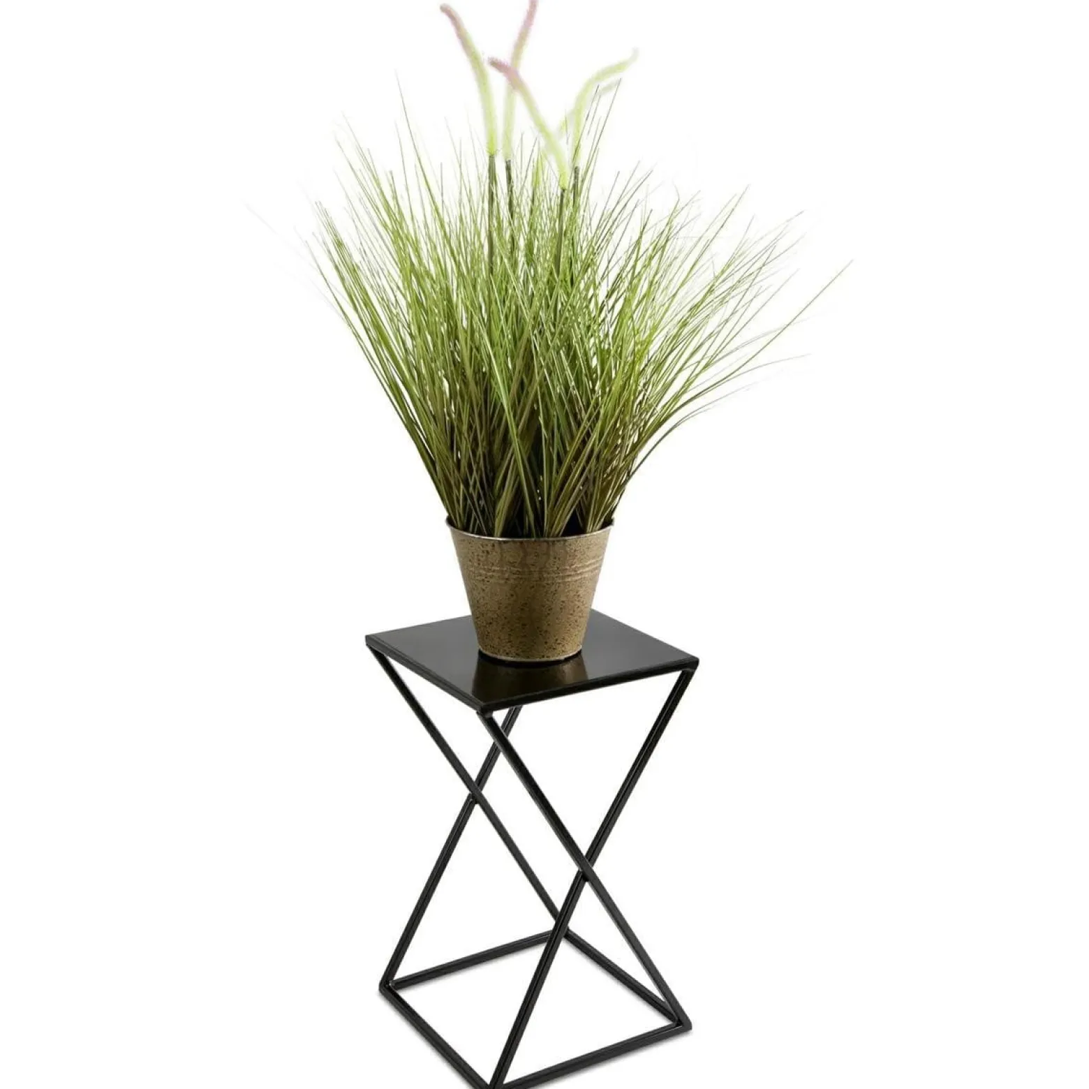 Kwietnik nowoczesny stojący 40 cm czarny