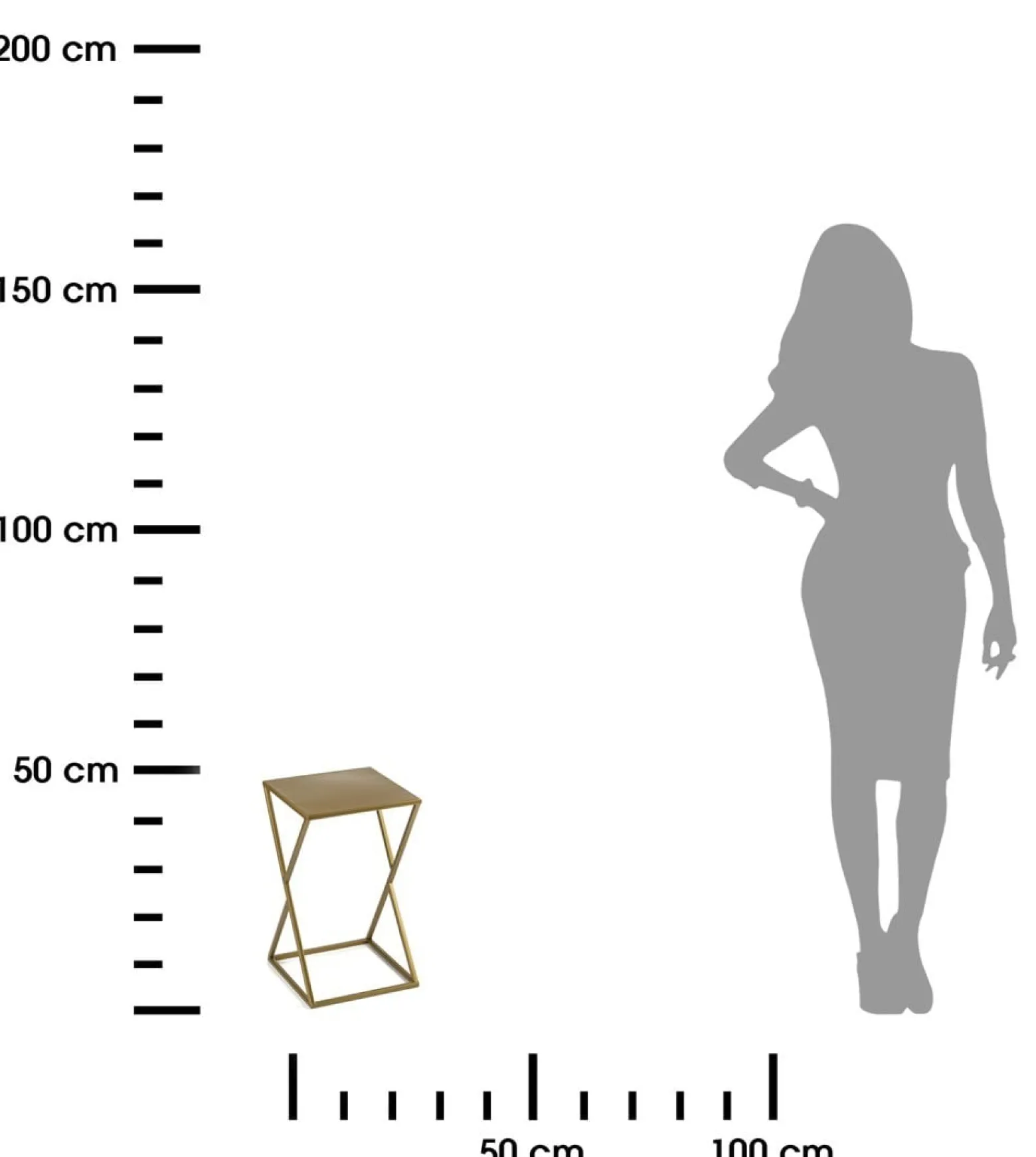 Kwietnik nowoczesny stojący na kwiaty 40 cm złoty