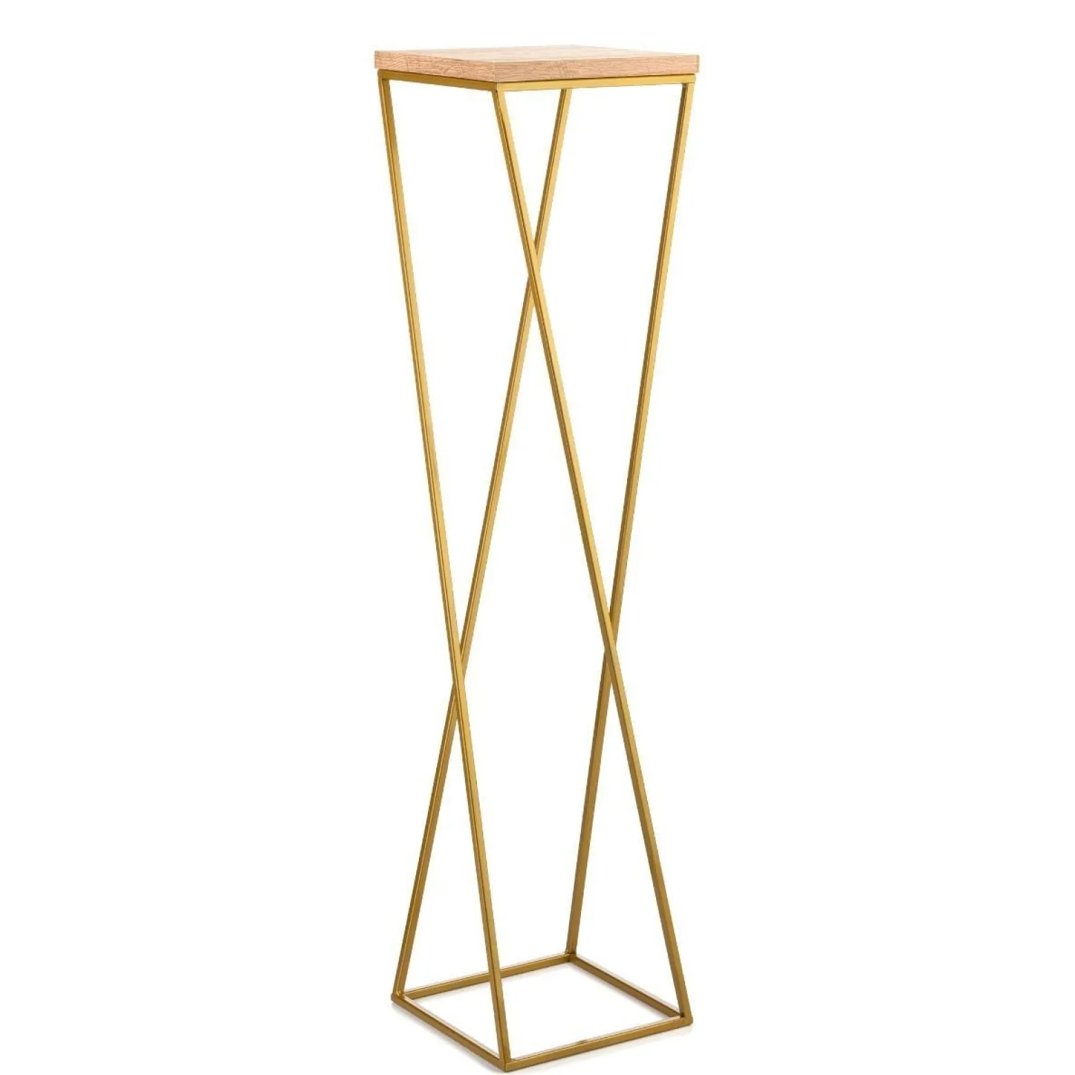 Kwietnik stojak 100 cm złoty metal GLAMOUR