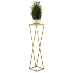 Kwietnik stojak 100 cm złoty metal GLAMOUR