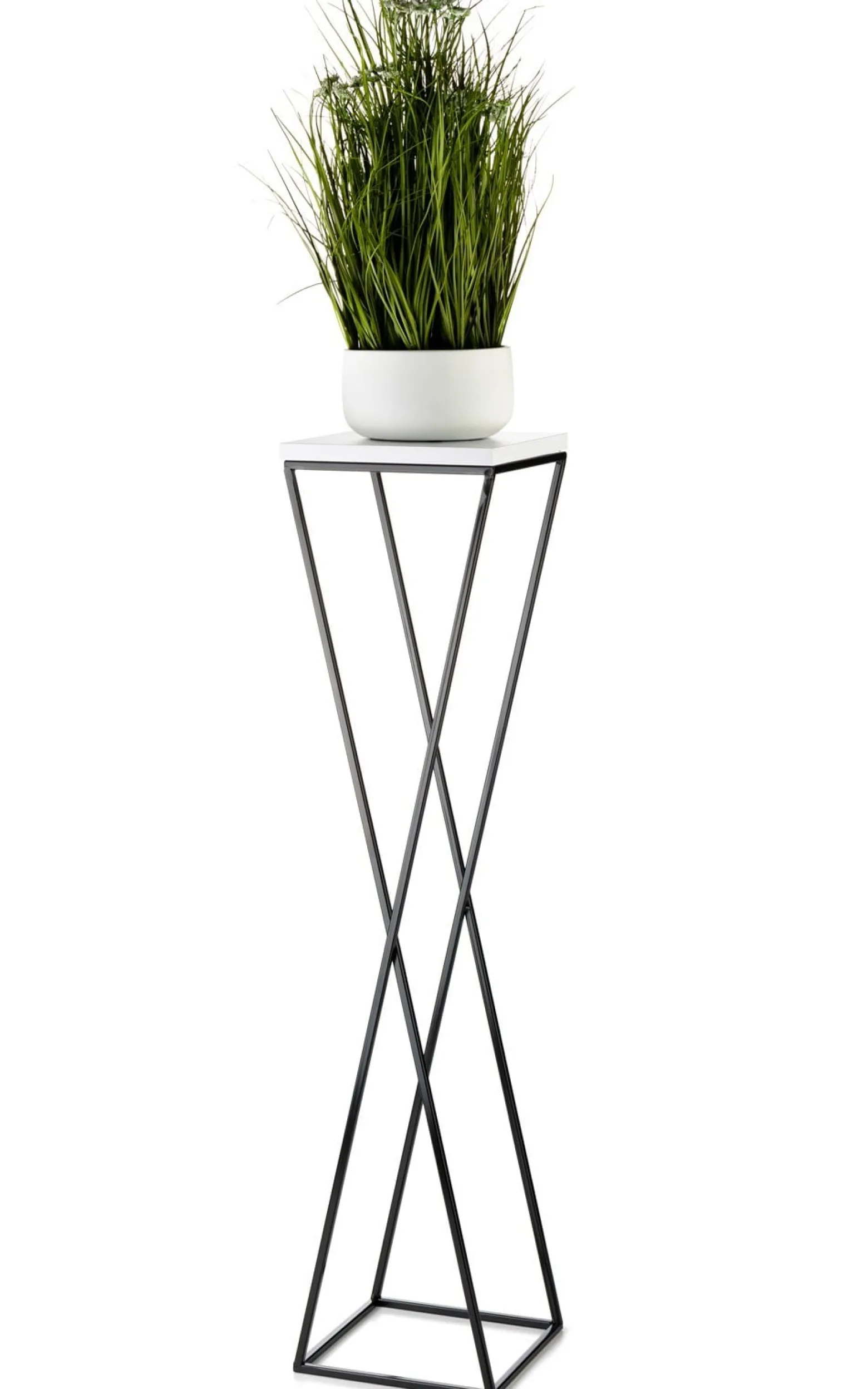 Kwietnik stojak LOFT 100 cm z blatem MDF
