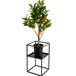 Kwietnik stojak na kwiaty z półką 40 cm LOFT
