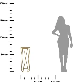Kwietnik stojak na rośliny złoty 70 cm GLAM