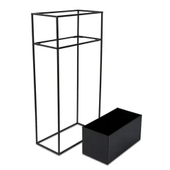 Kwietnik stojący skrzynia czarny 90 cm LOFT