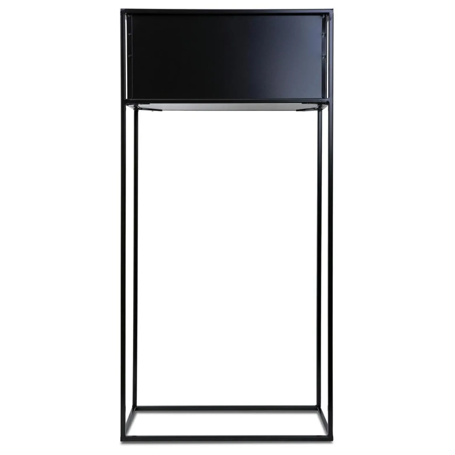 Kwietnik stojący skrzynia czarny 90 cm LOFT
