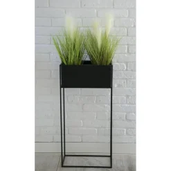 Kwietnik stojący skrzynia czarny 90 cm LOFT