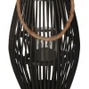 Lampion Bambusowy Rattanowy Latarnia 50 Cm Czarny