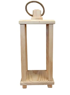 Lampion drewniany latarnia 40c