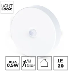 Lampka podszafkowa LED LL NAROK NL O-W LightLogic 66787 z czujnikiem ruchu