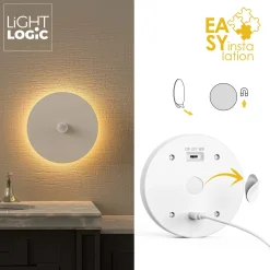 Lampka podszafkowa LED LL NAROK NL O-W LightLogic 66787 z czujnikiem ruchu