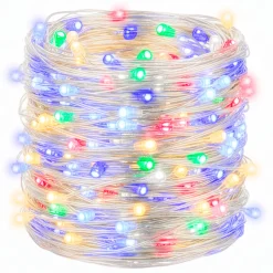 Lampki choinkowe 20 LED druciki mikro na baterie kolorowe