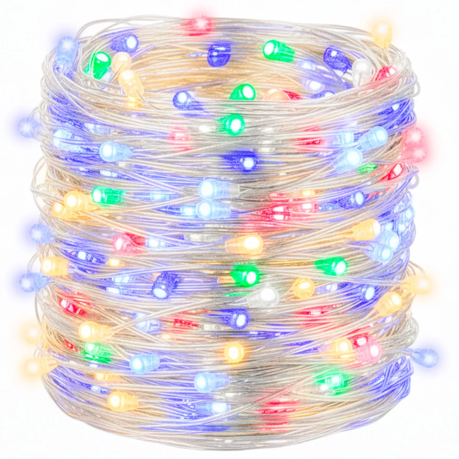 Lampki choinkowe 20 LED druciki mikro na baterie kolorowe