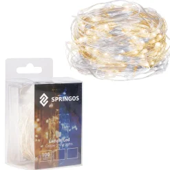 Lampki choinkowe 100 LED druciki mikro na baterie