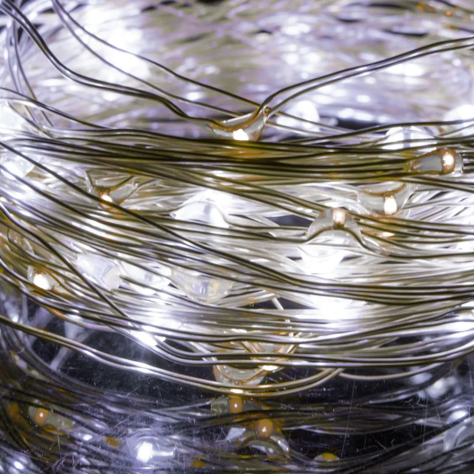 Lampki choinkowe 100 LED druciki mikro na baterie
