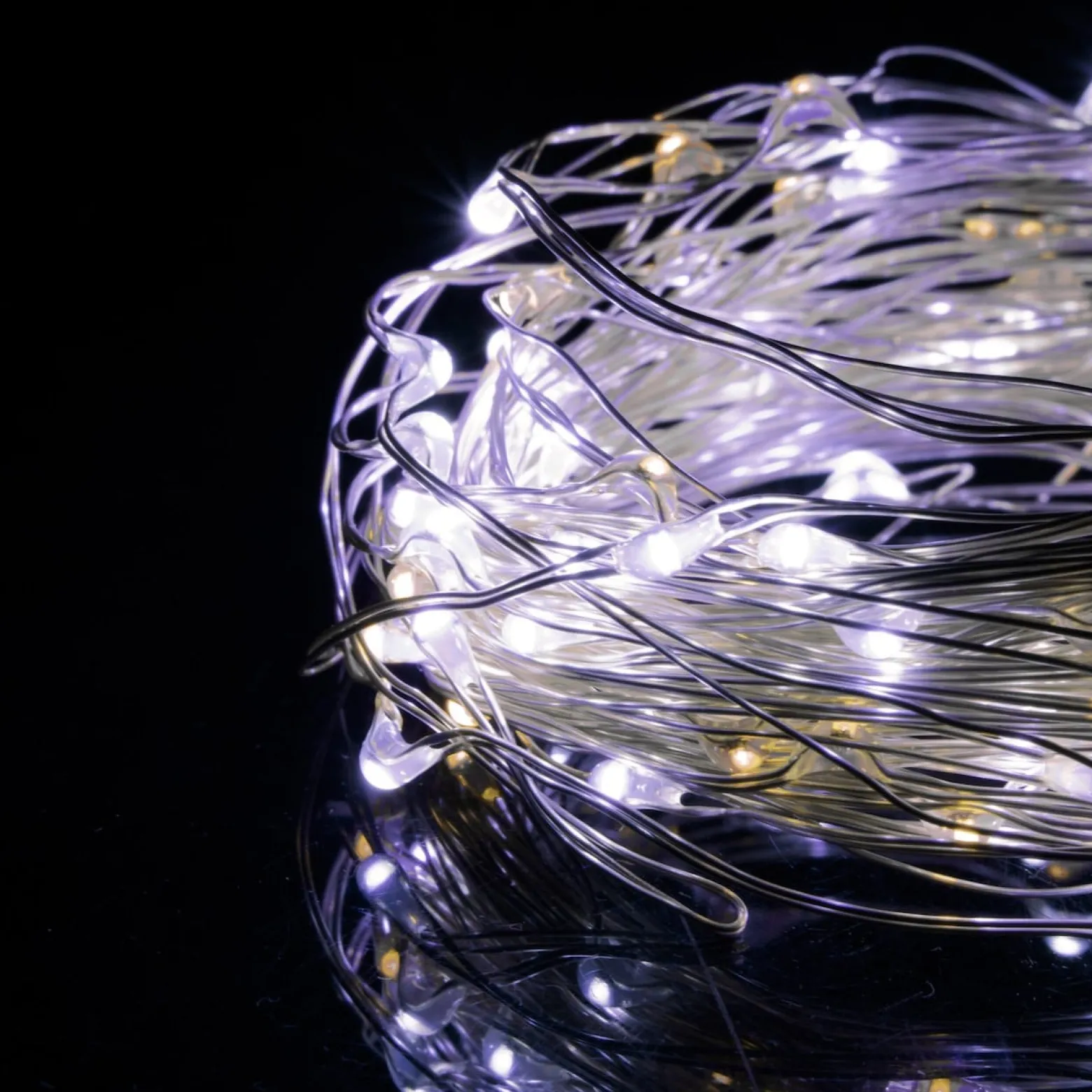 Lampki choinkowe 100 LED druciki mikro na baterie