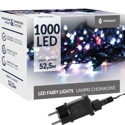 Lampki choinkowe 1000 LED 50 m multikolor zewnętrzne