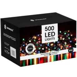 Lampki choinkowe 500 LED 41,5 m multikolor +flash zewnętrzne