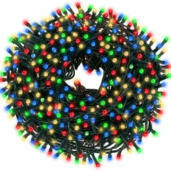 Lampki choinkowe 300 led multikolor 25,5 m oświetlenie IP44