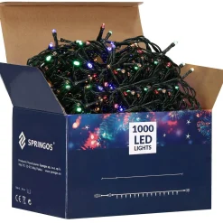 Lampki choinkowe 1000 Led multikolor 81,5 m oświetlenie IP44