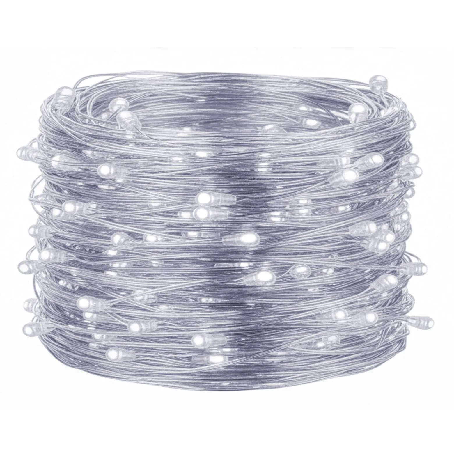 Lampki choinkowe 10 led na baterie druciki mikro biały zimny