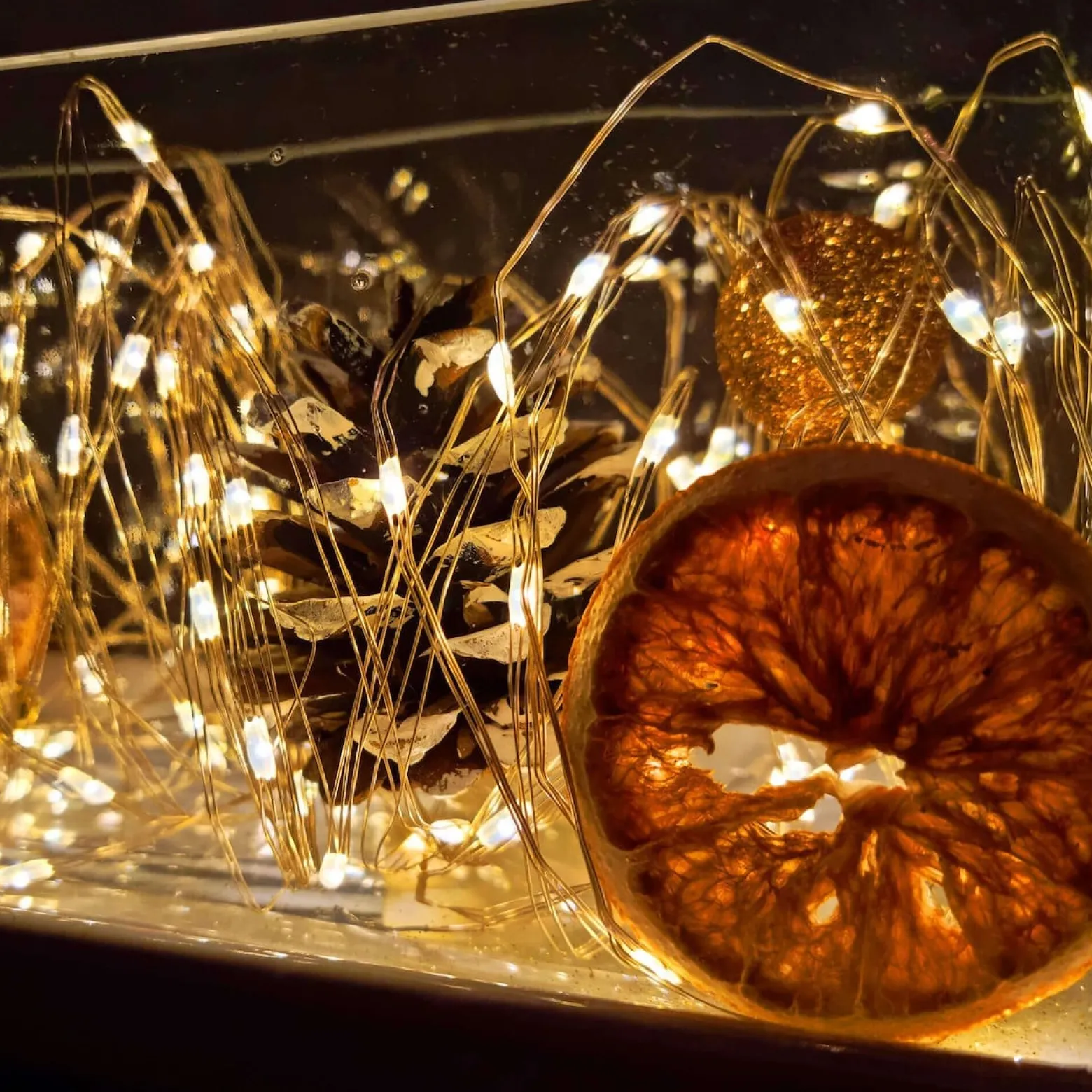 Lampki choinkowe 10 Led na baterie ciepły biały