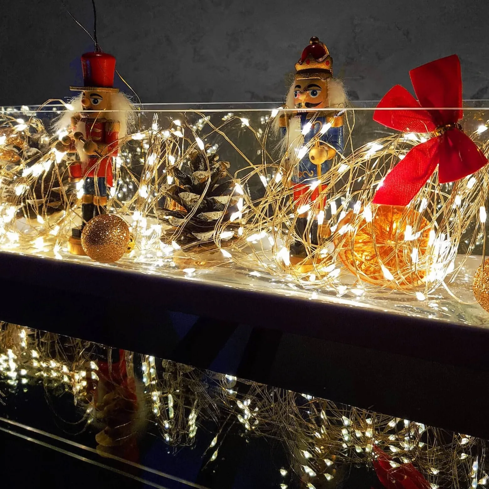 Lampki choinkowe 10 Led na baterie ciepły biały