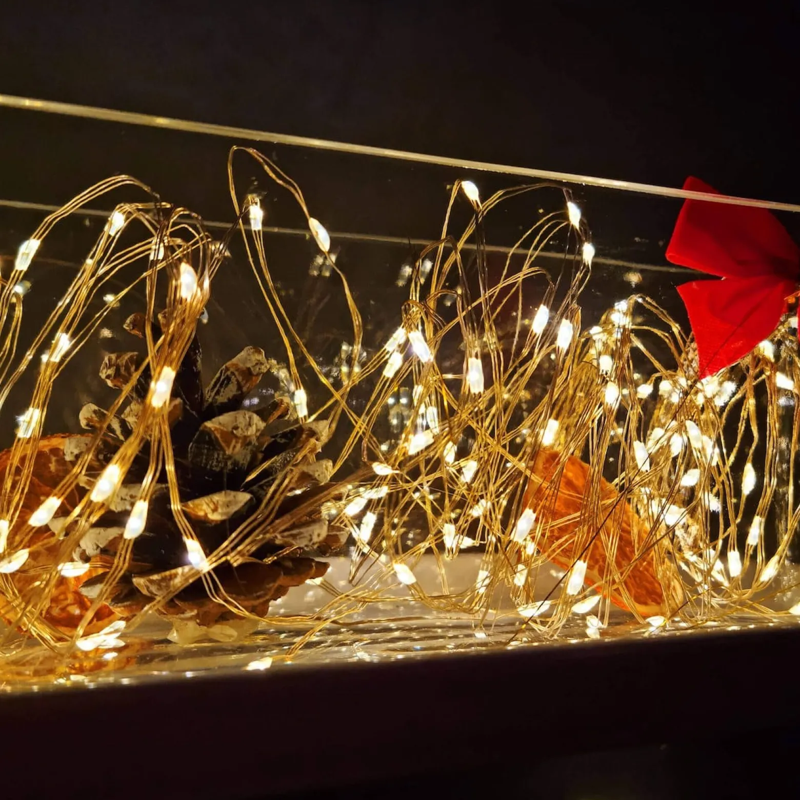 Lampki choinkowe 10 Led na baterie ciepły biały