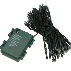 Lampki choinkowe 50 Led na baterie zimny biały programator