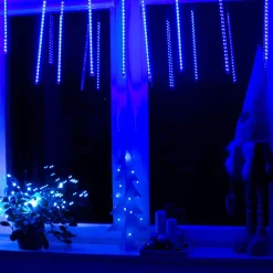 Lampki choinkowe 480 Led sople, meteory zew. niebieskie