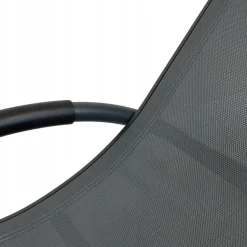 Leżak aluminiowy ogrodowy nowoczesny fotel leżanka zero gravity Swing szary