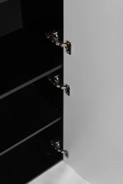 LOFT Słupek łazienkowy 136 czarny/dąb craft złoty