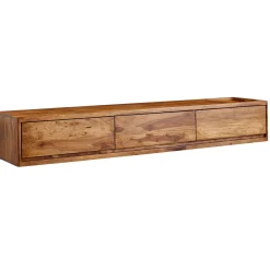 Lowboard Wiszące Sheesham Drewno 160 cm Stolik RTV Nowoczesna Szafka