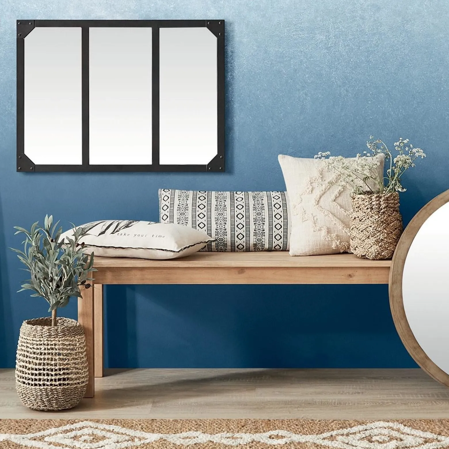 Lustro Lola czarne 54x74cm