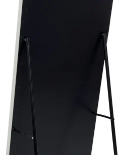 Lustro podłogowe ekoskóra 50 x 150 cm białe