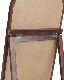 Lustro podłogowe stojące 30 x 150 cm ciemne drewno
