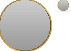 Lustro Afiya 40 cm złote okrągłe
