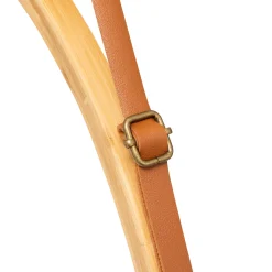 Lustro łazienkowe LOFT na pasku, Ø 50 cm