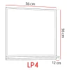 Lustro łazienkowe LUPIO LP4 biały