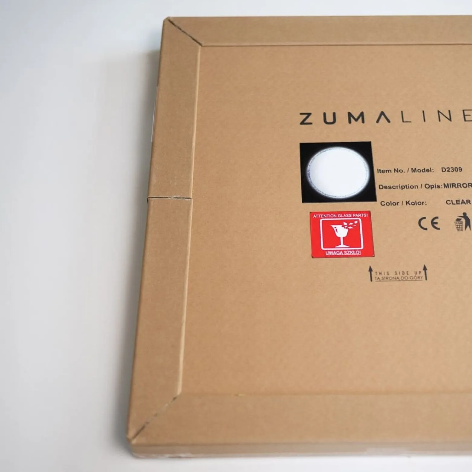 Lustro łazienkowe okrągłe z podświetleniem LED 24W D2309 Zuma Line