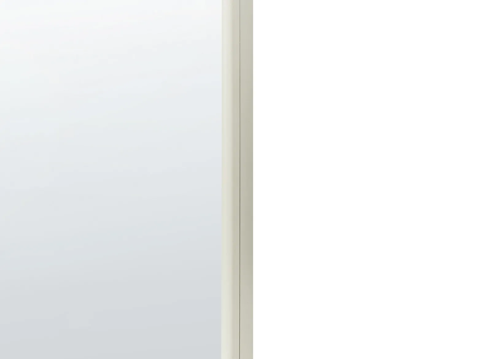 Lustro ścienne metalowe 45x145 cm białe