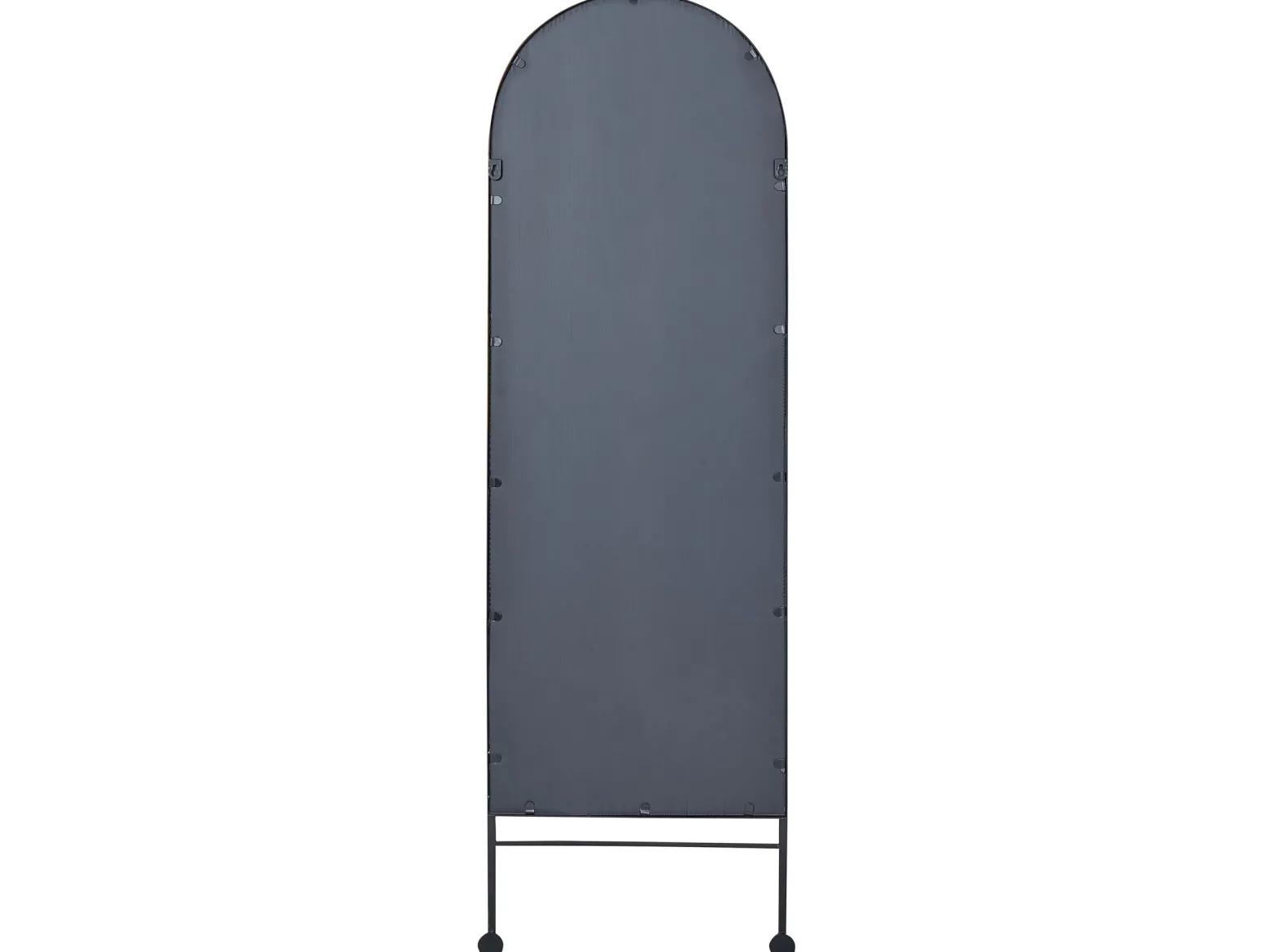 Lustro ścienne metalowe 45x145 cm czarne