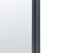 Lustro ścienne metalowe 45x145 cm czarne