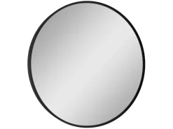Lustro ścienne Nico Black 60 cm okrągłe czarne