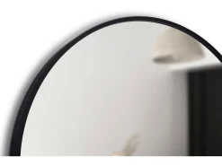 Lustro ścienne Nico Black 60 cm okrągłe czarne