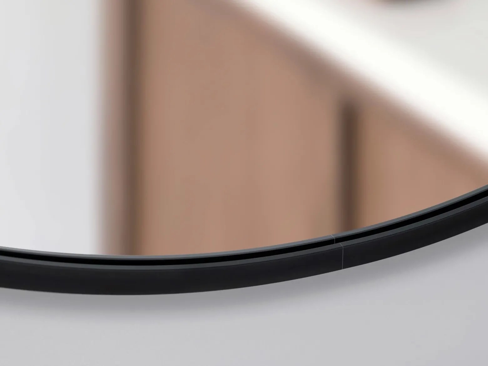 Lustro ścienne Nico Black 60 cm okrągłe czarne