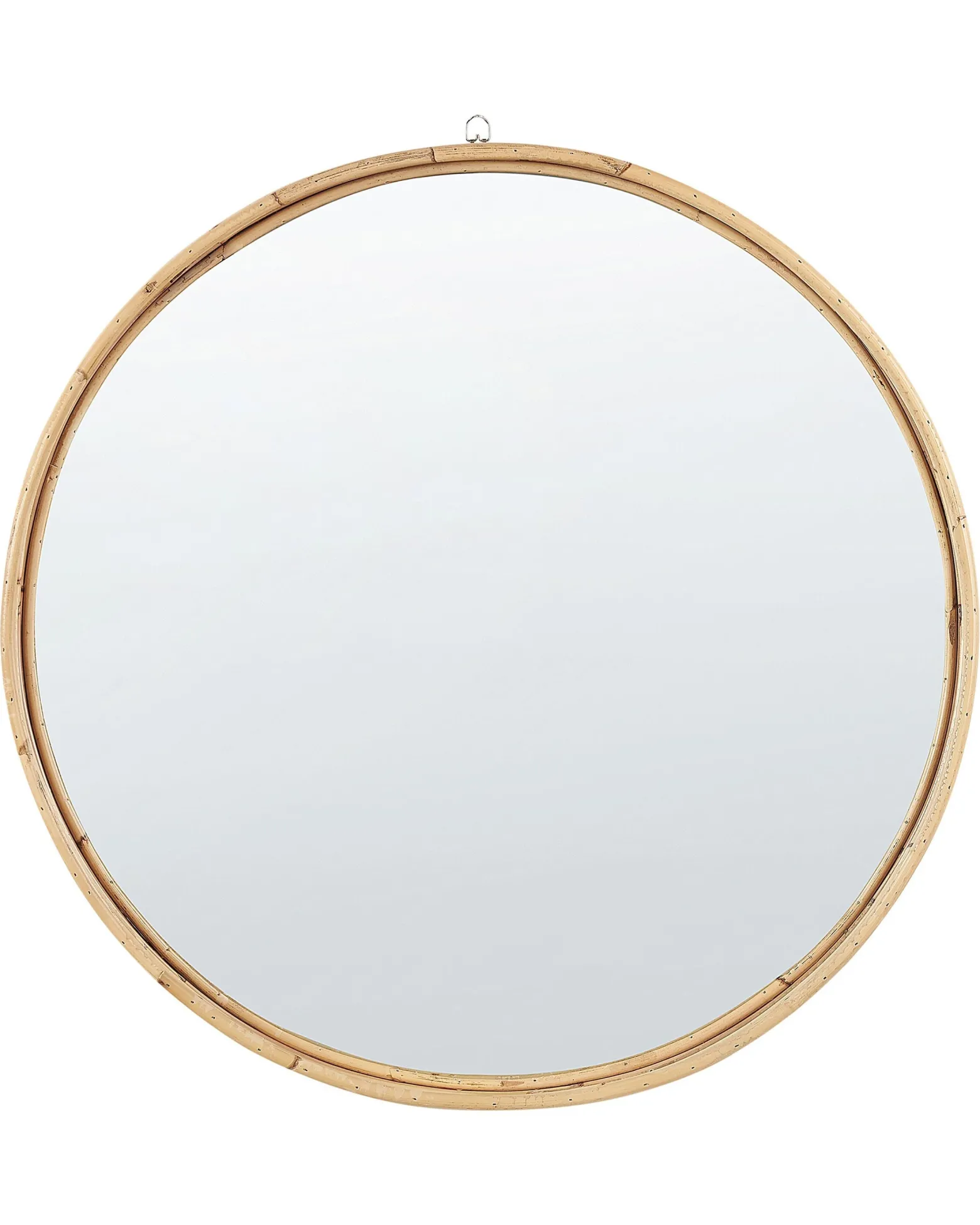 Lustro ścienne okrągłe rattan 60 cm