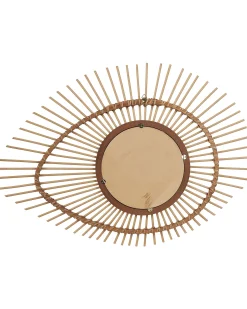 Lustro ścienne owalne bambus 63x45cm